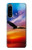 S3841 白頭ワシ カラフルな空 Bald Eagle Flying Colorful Sky Sony Xperia 5 IV バックケース、フリップケース・カバー