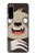 S3855 ナマケモノの顔の漫画 Sloth Face Cartoon Sony Xperia 5 IV バックケース、フリップケース・カバー