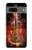S0864 火ヴァイオリン Fire Violin Google Pixel 7 バックケース、フリップケース・カバー