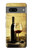S2042 ブドウのボトルと赤ワインのグラス A Grape Vineyard Grapes Bottle and Glass of Red Wine Google Pixel 7 バックケース、フリップケース・カバー