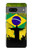 S2981 ブラジルサッカー Brazil Football Soccer Map Flag Google Pixel 7 バックケース、フリップケース・カバー