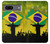 S2981 ブラジルサッカー Brazil Football Soccer Map Flag Google Pixel 7 バックケース、フリップケース・カバー
