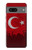S2991 七面鳥サッカー Turkey Football Soccer Flag Google Pixel 7 バックケース、フリップケース・カバー