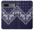 S3357 ネイビーブルーバンダナパターン Navy Blue Bandana Pattern Google Pixel 7 バックケース、フリップケース・カバー