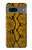 S3365 黄パイソンの皮膚 グラフィックプリント Yellow Python Skin Graphic Print Google Pixel 7 バックケース、フリップケース・カバー