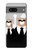 S3557 黒いスーツのクマ Bear in Black Suit Google Pixel 7 バックケース、フリップケース・カバー