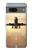 S3837 飛行機離陸日の出 Airplane Take off Sunrise Google Pixel 7 バックケース、フリップケース・カバー