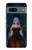 S3847 リリス 花嫁 ゴシック女 スカル死神 Lilith Devil Bride Gothic Girl Skull Grim Reaper Google Pixel 7 バックケース、フリップケース・カバー