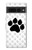 S2355 動物ポウあしあと Paw Foot Print Google Pixel 7 Pro バックケース、フリップケース・カバー
