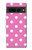 S2358 ピンクの水玉 Pink Polka Dots Google Pixel 7 Pro バックケース、フリップケース・カバー