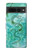 S2653 ドラゴングリーンターコイズストーングラフィックプリント Chinese Dragon Green Turquoise Stone Graphic Printed Google Pixel 7 Pro バックケース、フリップケース・カバー