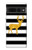 S2794 黒と白のストライプ 金の鹿 Black and White Striped Deer Gold Sparkles Google Pixel 7 Pro バックケース、フリップケース・カバー