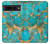 S2906 アクアターコイズ宝石グラフィックプリント Aqua Turquoise Stone Google Pixel 7 Pro バックケース、フリップケース・カバー
