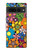 S3281 カラフルなヒッピーの花のパターン Colorful Hippie Flowers Pattern Google Pixel 7 Pro バックケース、フリップケース・カバー