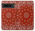 S3355 赤バンダナパターン Bandana Red Pattern Google Pixel 7 Pro バックケース、フリップケース・カバー