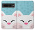 S3542 かわいい猫漫画 Cute Cat Cartoon Google Pixel 7 Pro バックケース、フリップケース・カバー