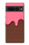 S3754 ストロベリーアイスクリームコーン Strawberry Ice Cream Cone Google Pixel 7 Pro バックケース、フリップケース・カバー