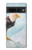 S3843 白頭ワシと氷 Bald Eagle On Ice Google Pixel 7 Pro バックケース、フリップケース・カバー