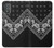 S3363 黒バンダナ Bandana Black Pattern Motorola Moto G Power 2022, G Play 2023 バックケース、フリップケース・カバー