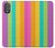 S3678 カラフルなレインボーバーティカル Colorful Rainbow Vertical Motorola Moto G Power 2022, G Play 2023 バックケース、フリップケース・カバー