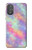 S3706 パステルレインボーギャラクシーピンクスカイ Pastel Rainbow Galaxy Pink Sky Motorola Moto G Power 2022, G Play 2023 バックケース、フリップケース・カバー