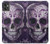 S3582 紫の頭蓋骨 Purple Sugar Skull Motorola Moto G32 バックケース、フリップケース・カバー