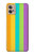 S3678 カラフルなレインボーバーティカル Colorful Rainbow Vertical Motorola Moto G32 バックケース、フリップケース・カバー
