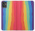 S3799 かわいい縦水彩レインボー Cute Vertical Watercolor Rainbow Motorola Moto G32 バックケース、フリップケース・カバー