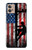 S3803 電気技師ラインマンアメリカ国旗 Electrician Lineman American Flag Motorola Moto G32 バックケース、フリップケース・カバー