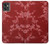 S3817 赤い花の桜のパターン Red Floral Cherry blossom Pattern Motorola Moto G32 バックケース、フリップケース・カバー