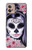 S3821 シュガースカルスチームパンクガールゴシック Sugar Skull Steam Punk Girl Gothic Motorola Moto G32 バックケース、フリップケース・カバー