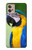 S3888 コンゴウインコの顔の鳥 Macaw Face Bird Motorola Moto G32 バックケース、フリップケース・カバー