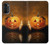 S1083 南瓜 蜘蛛 蝋燭 ハロウィーン Pumpkin Spider Candles Halloween Motorola Moto G52, G82 5G バックケース、フリップケース・カバー