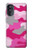 S2525 ンク迷彩 Pink Camo Camouflage Motorola Moto G52, G82 5G バックケース、フリップケース・カバー