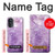 S2690 アメジスト結晶グラフィックプリント Amethyst Crystals Graphic Printed Motorola Moto G52, G82 5G バックケース、フリップケース・カバー