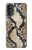 S2703 スネークスキンテクスチャグラフィックプリント Snake Skin Texture Graphic Printed Motorola Moto G52, G82 5G バックケース、フリップケース・カバー
