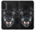 S2823 ブラックウルフ Black Wolf Blue Eyes Face Motorola Moto G52, G82 5G バックケース、フリップケース・カバー