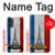 S2859 ヴィンテージフランスの旗エッフェル塔 Vintage France Flag Eiffel Tower Motorola Moto G52, G82 5G バックケース、フリップケース・カバー