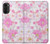 S3036 ピンクフラワーフローラ Pink Sweet Flower Flora Motorola Moto G52, G82 5G バックケース、フリップケース・カバー