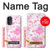 S3036 ピンクフラワーフローラ Pink Sweet Flower Flora Motorola Moto G52, G82 5G バックケース、フリップケース・カバー