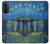 S3336 ヴァン・ゴッホローソンの星空 Van Gogh Starry Night Over the Rhone Motorola Moto G52, G82 5G バックケース、フリップケース・カバー