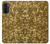 S3388 ゴールドラメグラフィックプリント Gold Glitter Graphic Print Motorola Moto G52, G82 5G バックケース、フリップケース・カバー