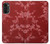 S3817 赤い花の桜のパターン Red Floral Cherry blossom Pattern Motorola Moto G52, G82 5G バックケース、フリップケース・カバー