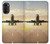 S3837 飛行機離陸日の出 Airplane Take off Sunrise Motorola Moto G52, G82 5G バックケース、フリップケース・カバー