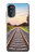 S3866 鉄道直線線路 Railway Straight Train Track Motorola Moto G52, G82 5G バックケース、フリップケース・カバー