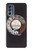 S0059 レトロなダイヤル式の電話ダイヤル Retro Rotary Phone Dial On Motorola Moto G62 5G バックケース、フリップケース・カバー
