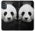 S1072 パンダ Panda Bear Motorola Moto G62 5G バックケース、フリップケース・カバー