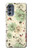 S2179 ヴィンテージ花のパターン Flower Floral Vintage Art Pattern Motorola Moto G62 5G バックケース、フリップケース・カバー