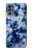S3439 インディゴタイダイ Fabric Indigo Tie Dye Motorola Moto G62 5G バックケース、フリップケース・カバー