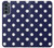 S3533 ブルーの水玉 Blue Polka Dot Motorola Moto G62 5G バックケース、フリップケース・カバー